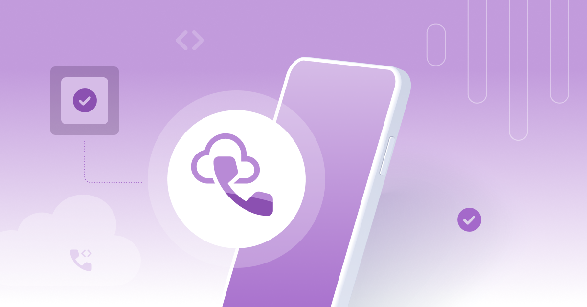 Mobile phone with coding and cloud icons