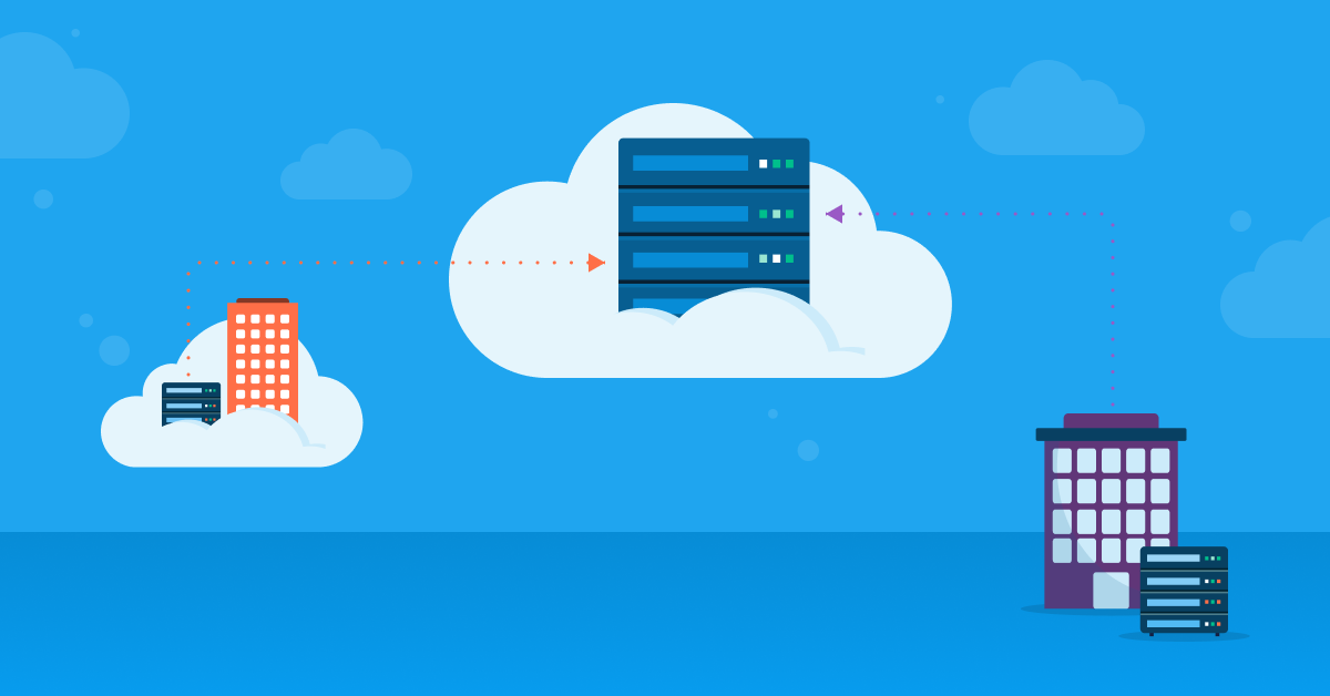 enterprise building and server in cloud