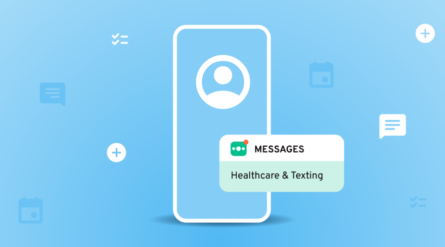 A patient text alert that demonstrates use cases of texting in healthcare communications