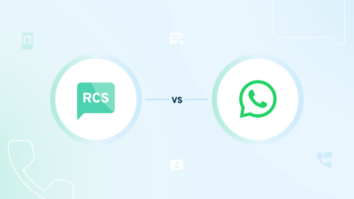 RCS vs WhatsApp symbols