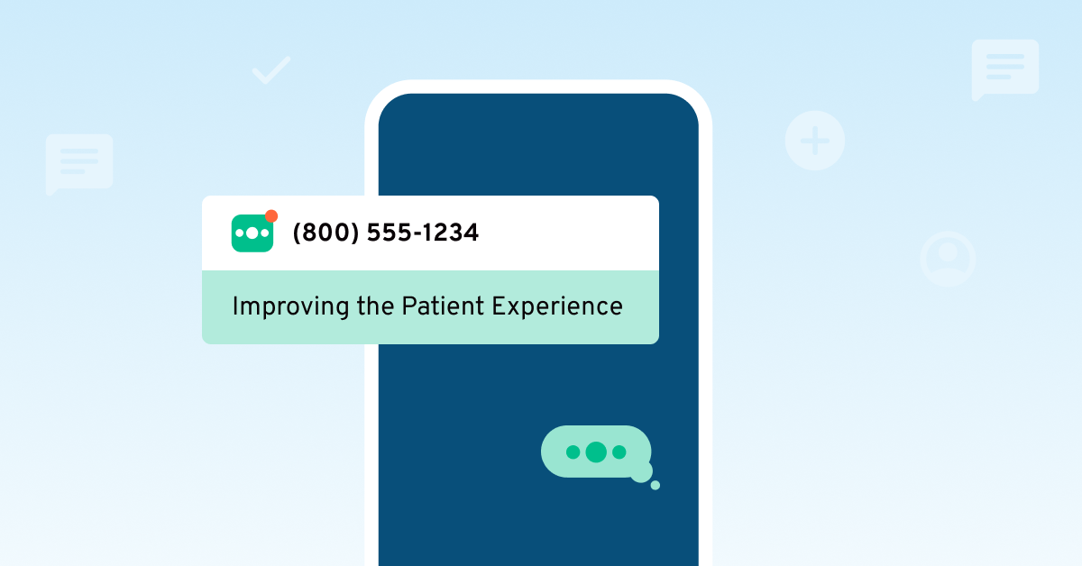 SMS alert showing how text messaging improves patient experience